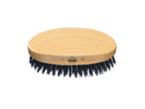 Kent Beechwood Pure Black Bristle Oval Brush