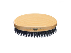 Kent Beechwood Pure Black Bristle Oval Brush