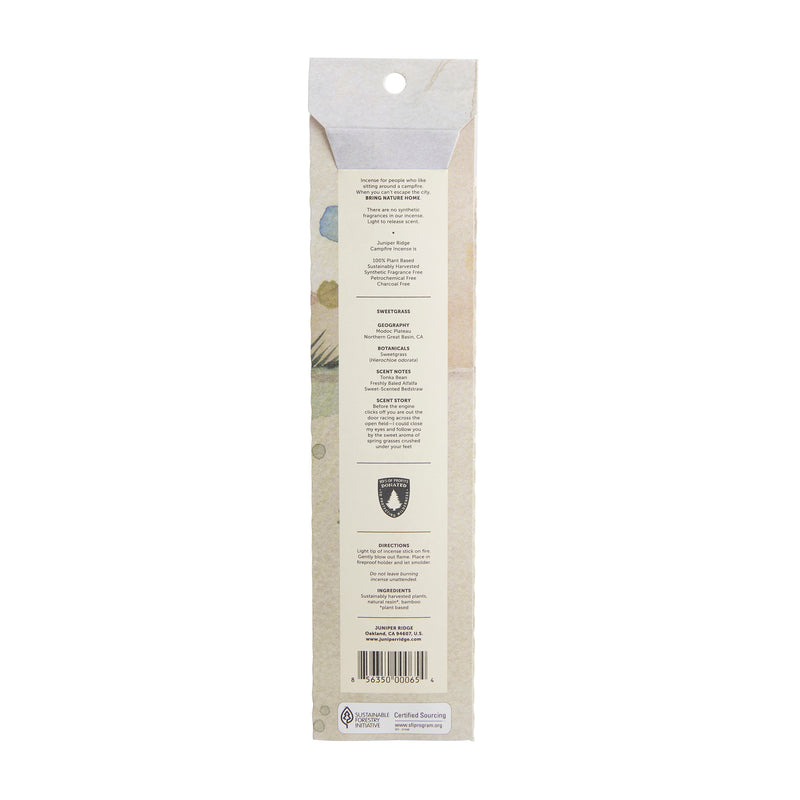 Sweetgrass Campfire Incense