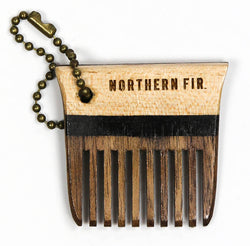 Northern Fir Maple And Walnut Keychain