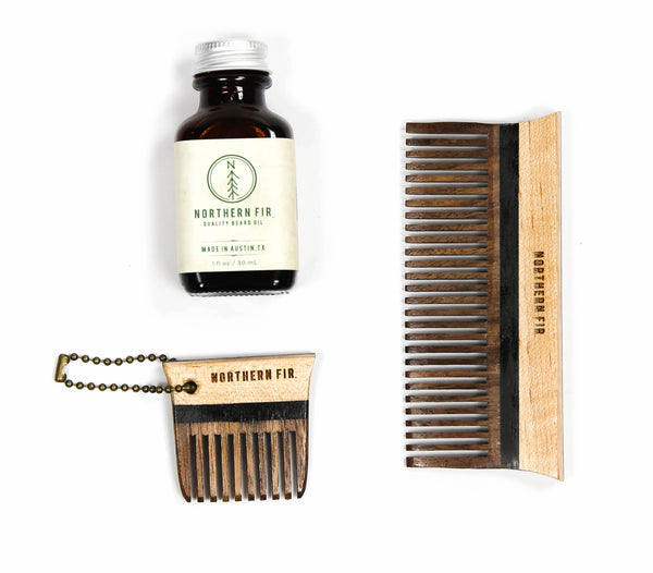 Northern Fir Maple And Walnut Pocket Comb